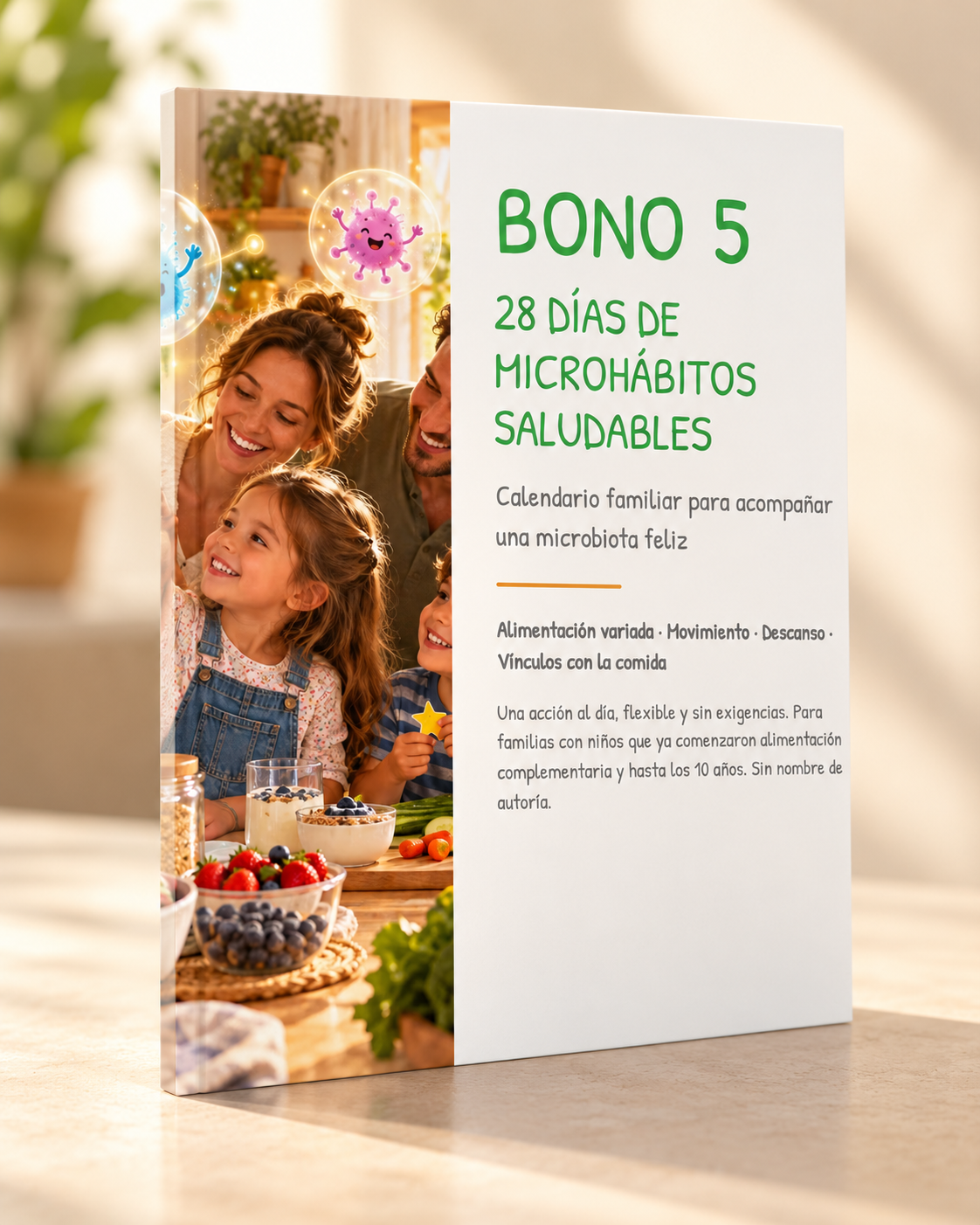 Portada del Bono 5: 28 días de microhábitos saludables