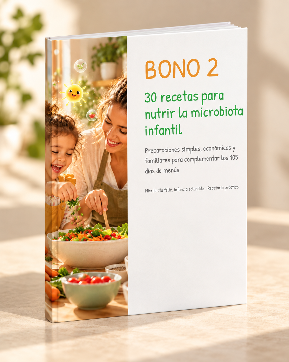 Portada del Bono 2: 30 recetas para nutrir la microbiota infantil