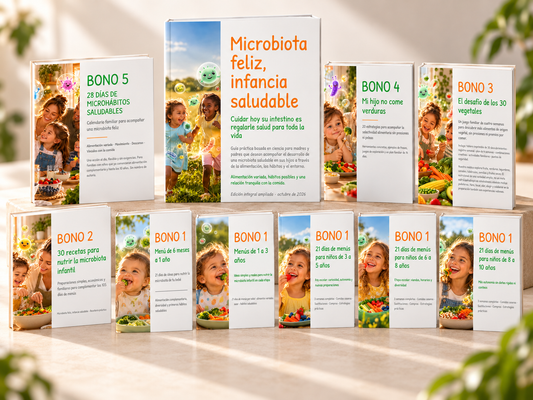 Guía Microbiota feliz, infancia saludable + Bonos!!